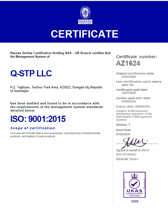 ISO 9001 — Keyfiyyət İdarəetmə Sistemi